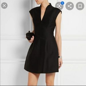 Halston Heritage Sill Faille Black Cocktail Dress